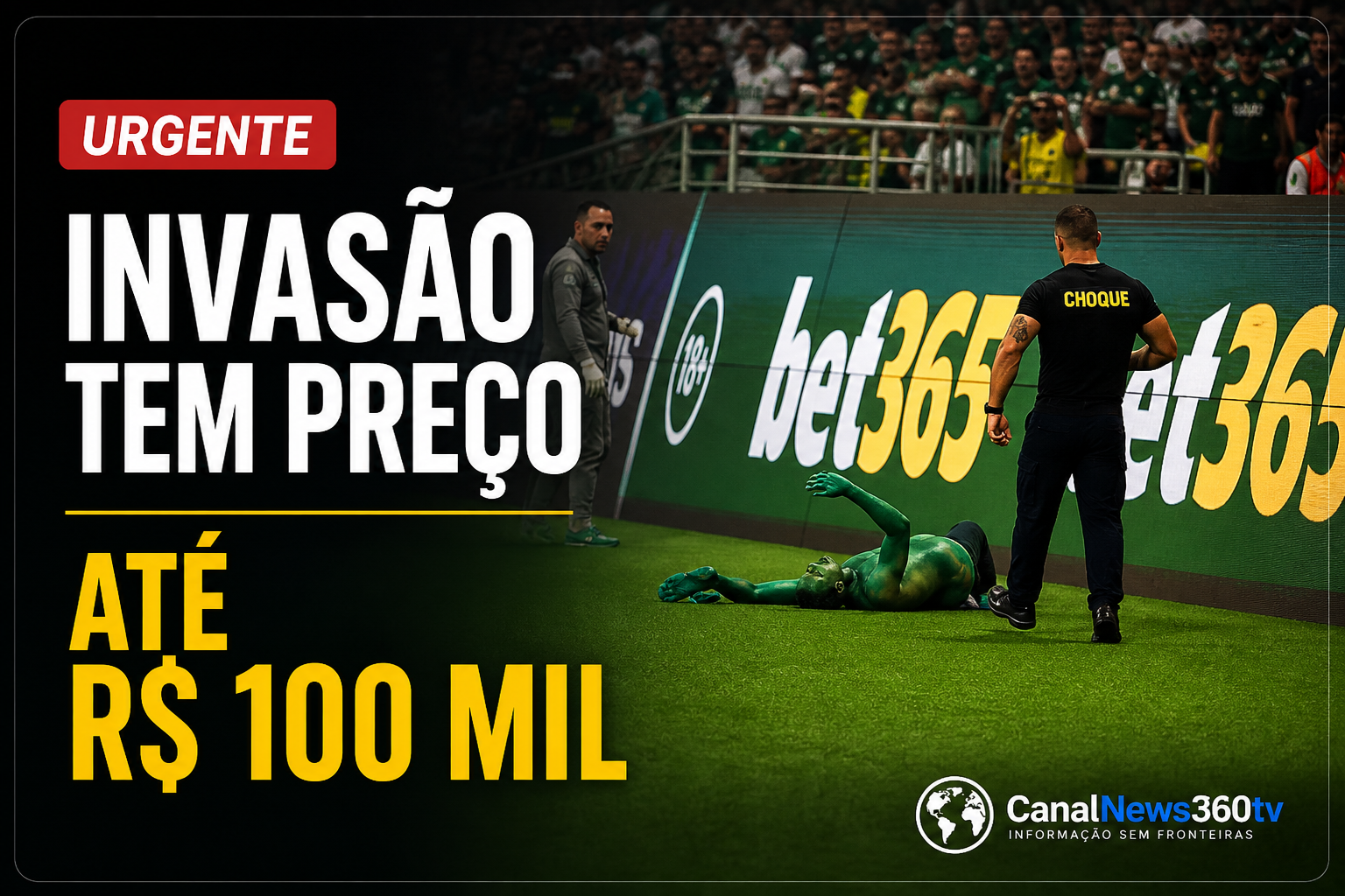 Torcedor invade, se machuca e agora Palmeiras pode pagar o preço